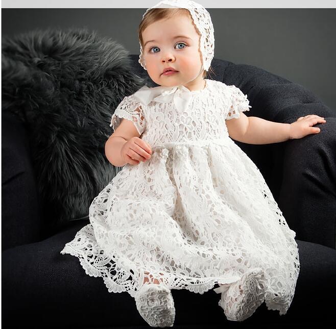 cross-border children's wear long style baptism dress girl baby baby wedding dress dress girl baptism dress
