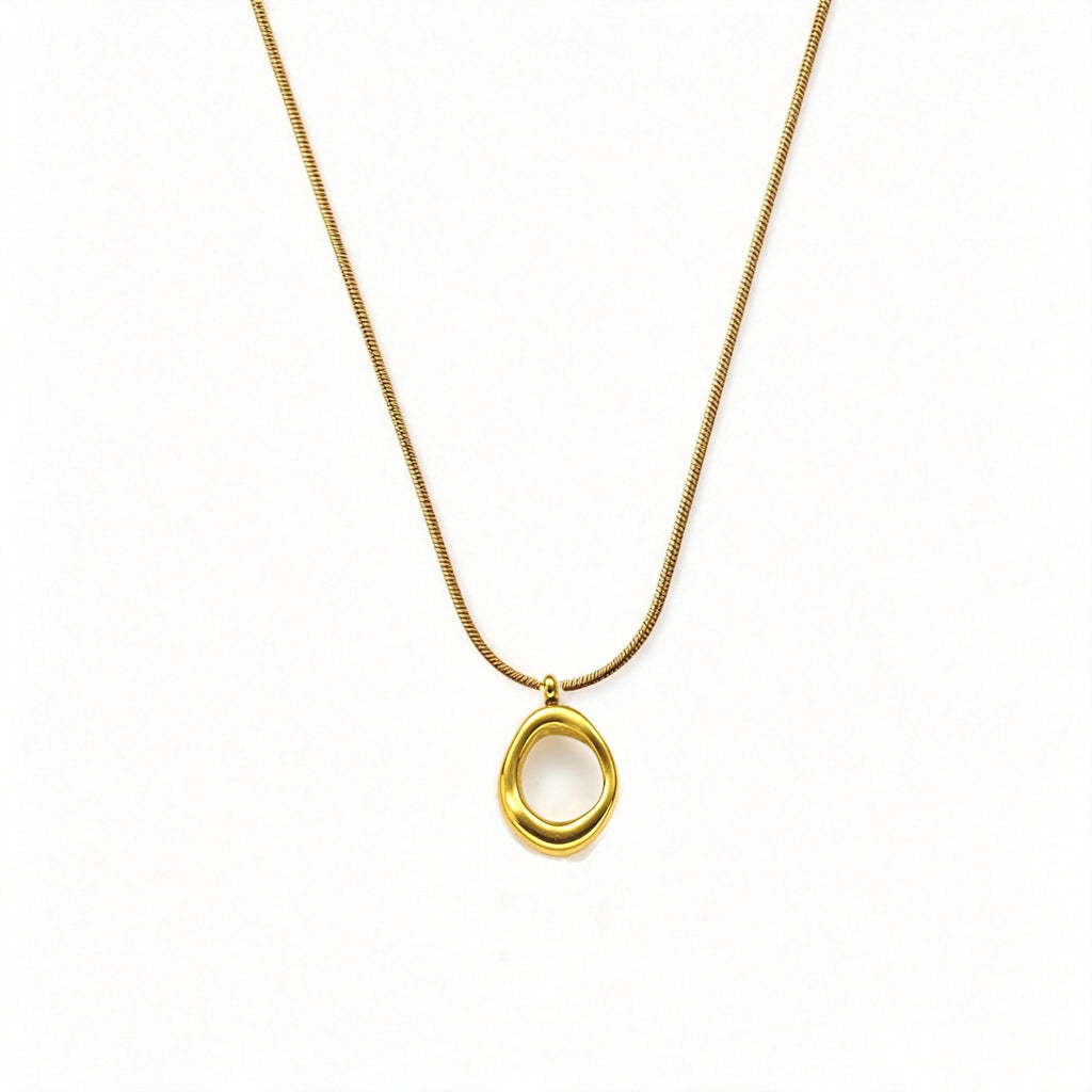 IBEX Minimalist Circle Pendant Necklace