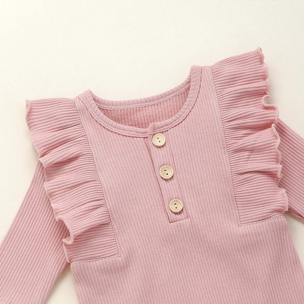 Long Sleeve Ruffle Romper