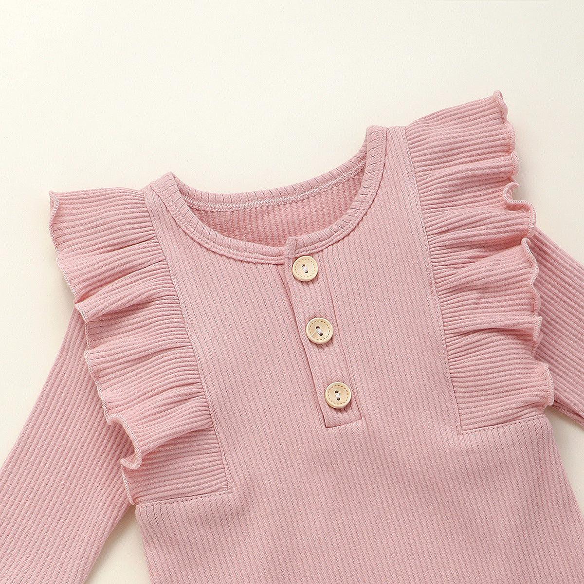 Long Sleeve Ruffle Romper