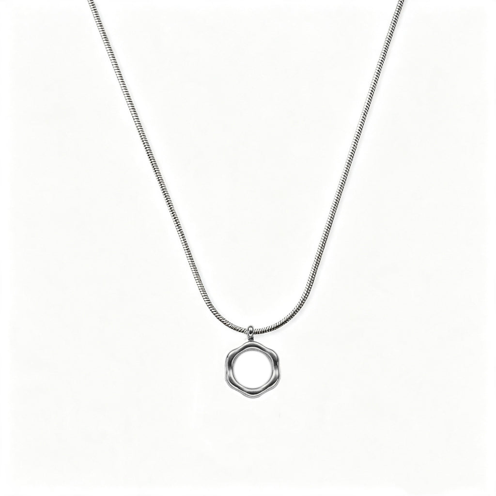 IBEX Minimalist Circle Pendant Necklace