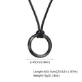 Men's Minimalist Circle Pendant Necklace