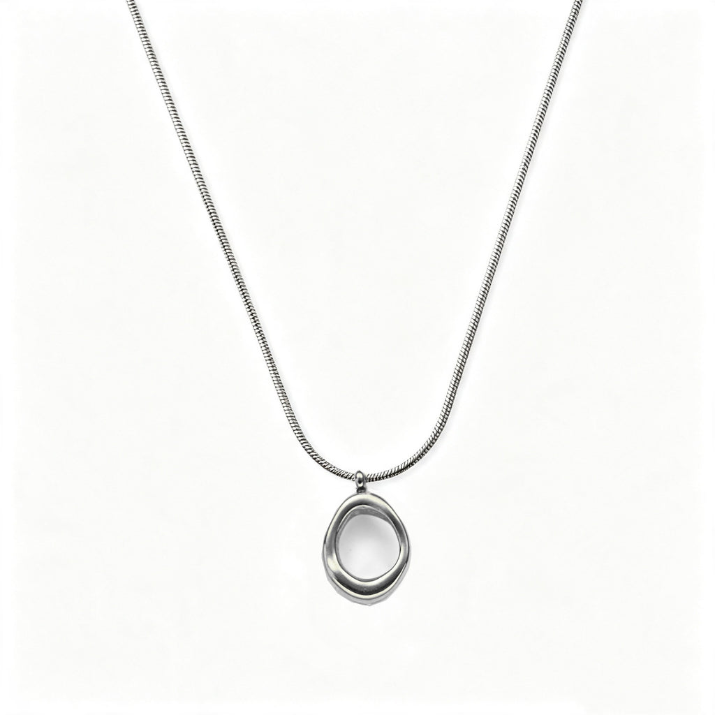 IBEX Minimalist Circle Pendant Necklace
