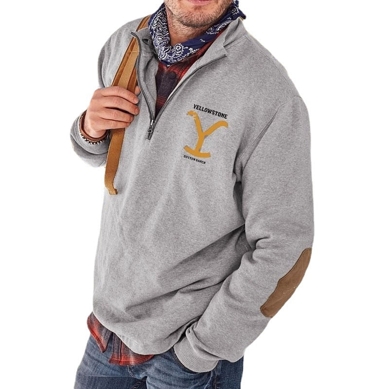 Men's Casual Half-Zip Pullover