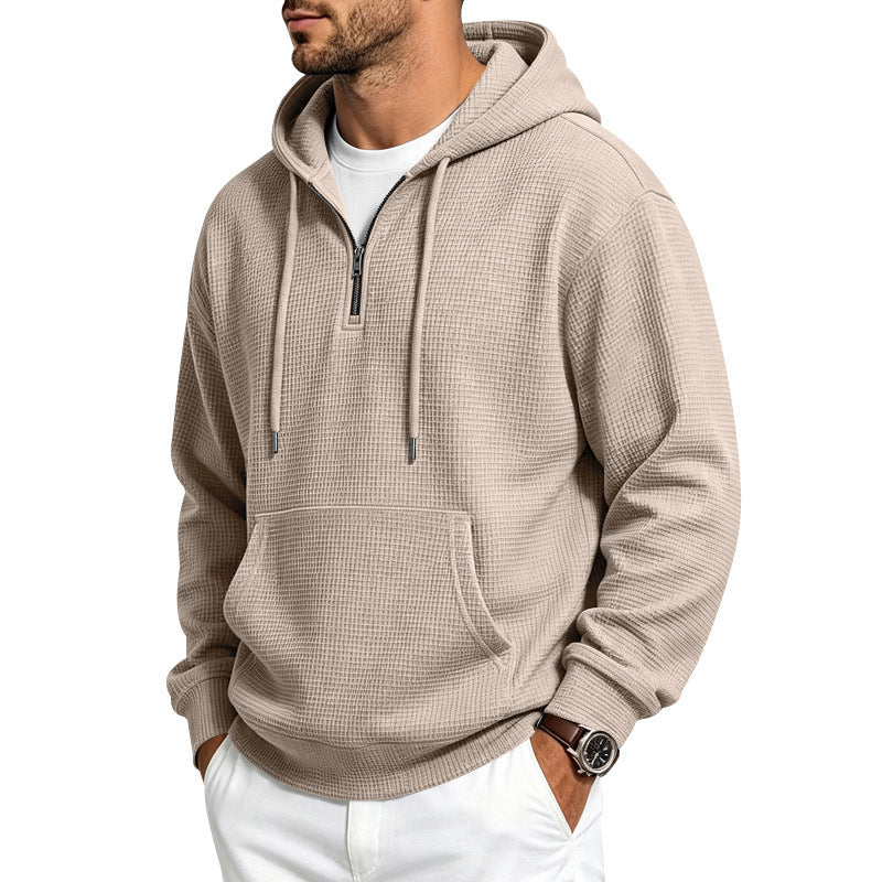 IBEX Men’s Waffle Half-Zip Hoodie