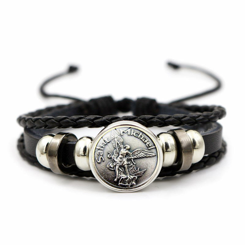 IBEX Archangel Beaded Leather Bracelet