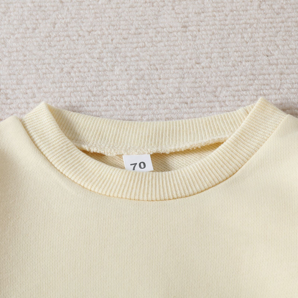Spring and Autumn style baby children climbing clothes fast sell Europe and America style children's letter print off sleeve triangle Ha clothes