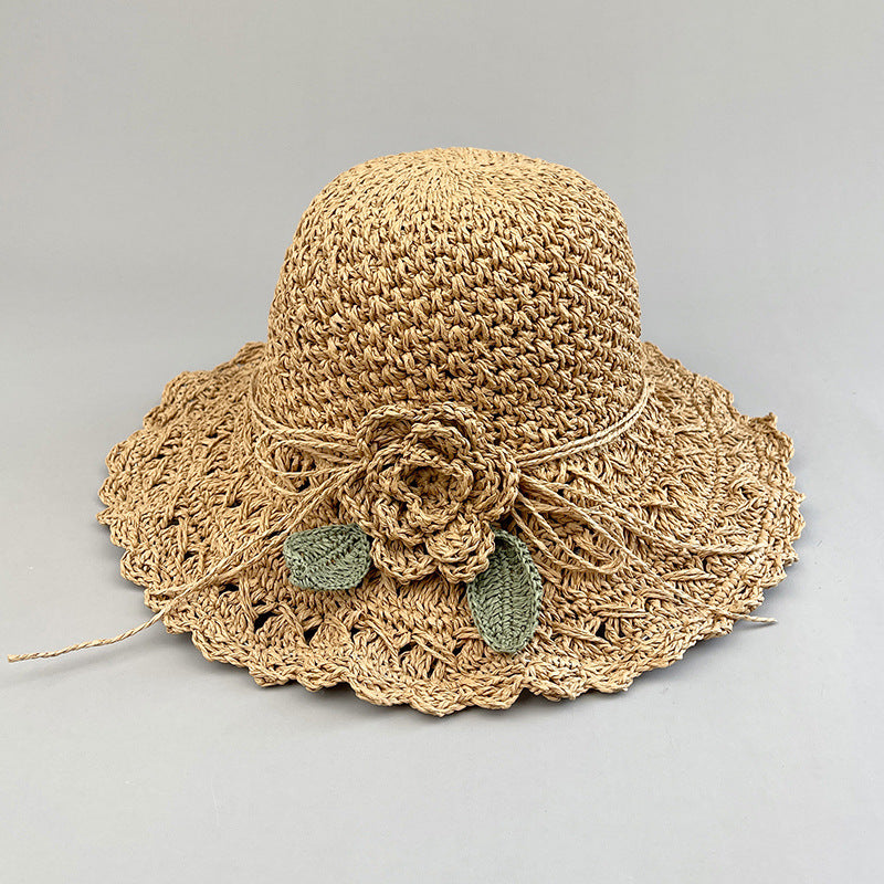 Bohemian Floral Straw Sun Hat