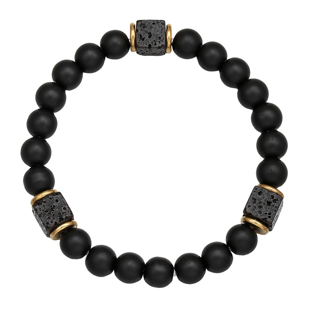 IBEX Obsidian Bead Bracelet