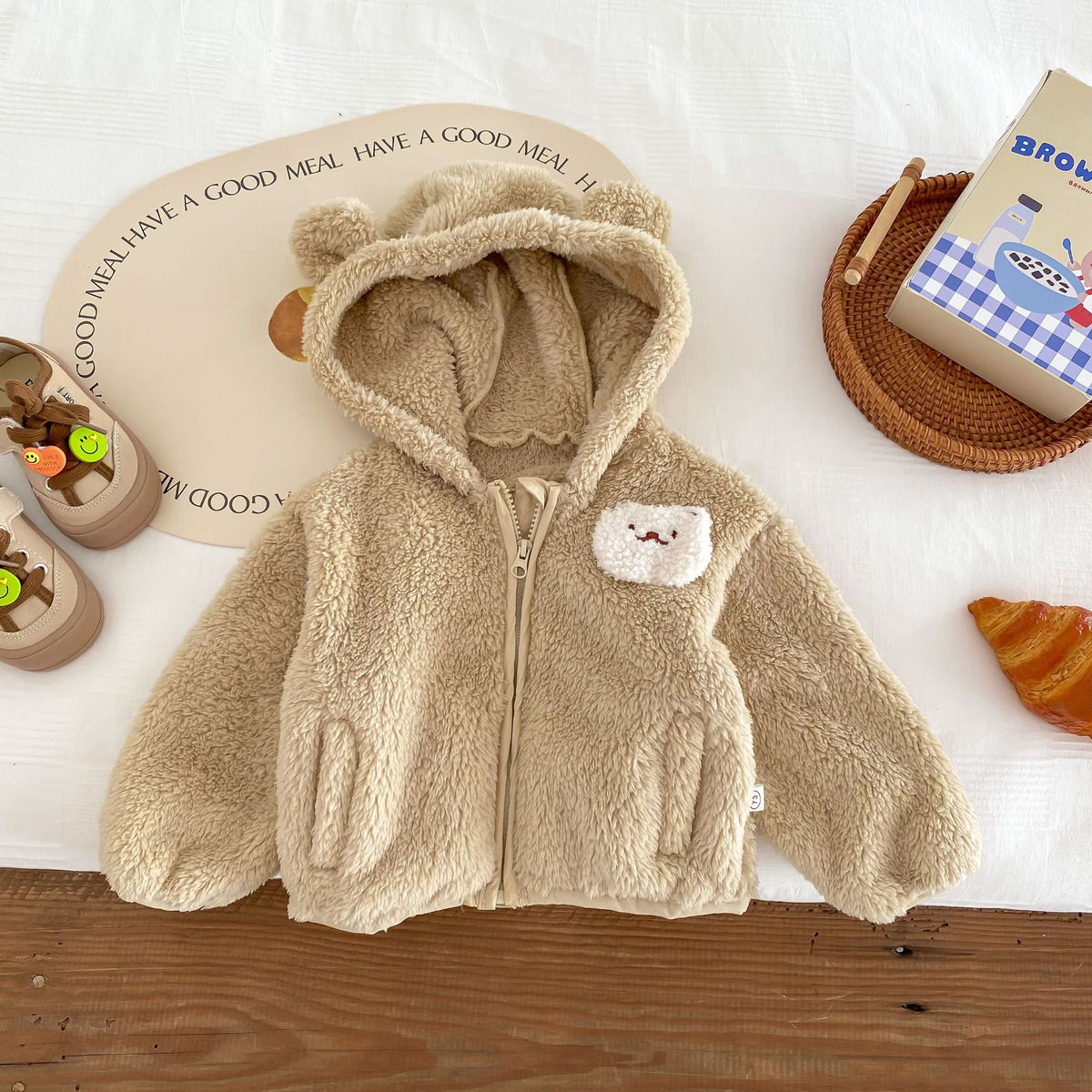 IBEX Baby Girl Faux Fur Hooded Coat