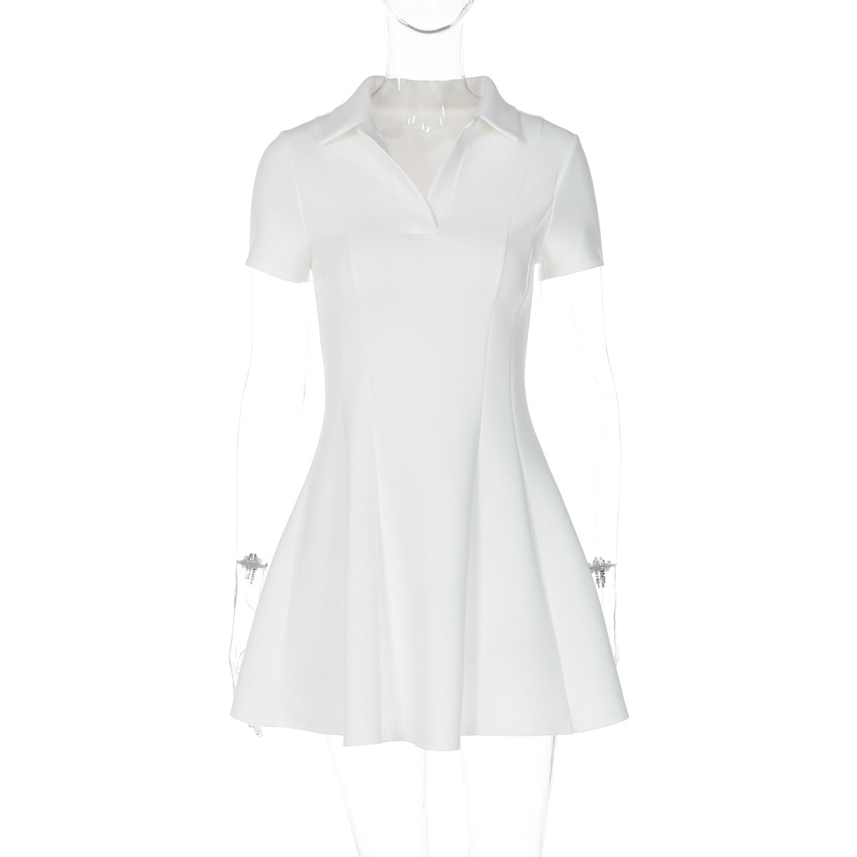 IBEX Chic Polo Collar Mini Dress
