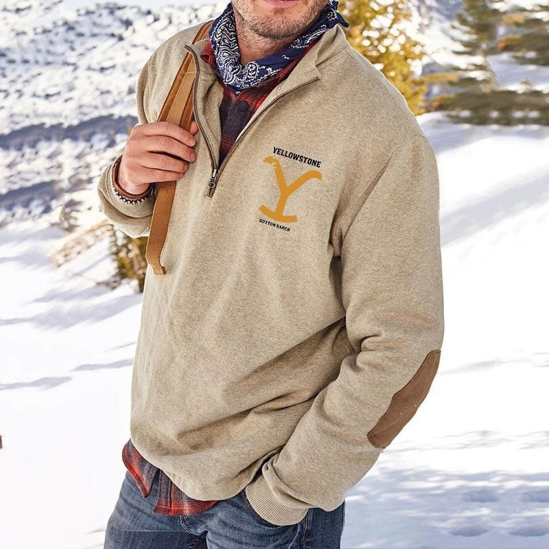 Men's Casual Half-Zip Pullover