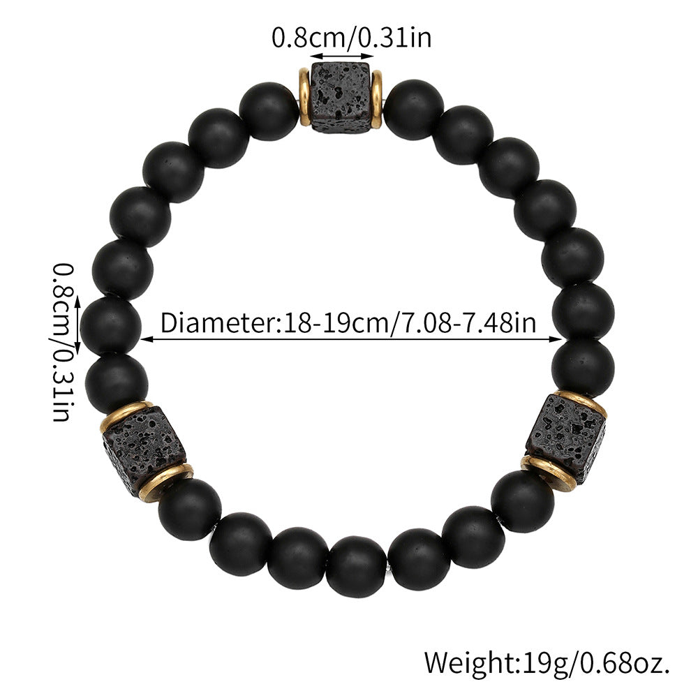 IBEX Obsidian Bead Bracelet