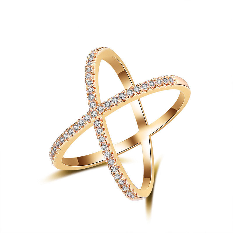 Women's Elegant Crossover Ring