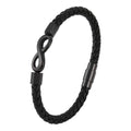 IBEX Braided Leather Infinity Bracelet