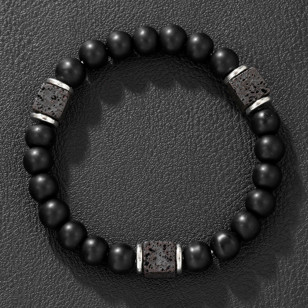 IBEX Obsidian Bead Bracelet