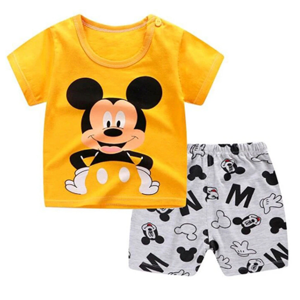Kids Cartoon Summer Outfit Set