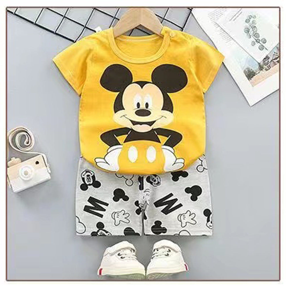 Kids Cartoon Summer Outfit Set