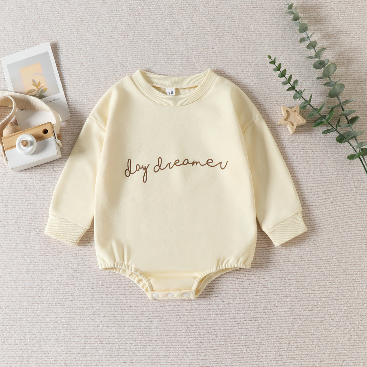 Spring and Autumn style baby children climbing clothes fast sell Europe and America style children's letter print off sleeve triangle Ha clothes