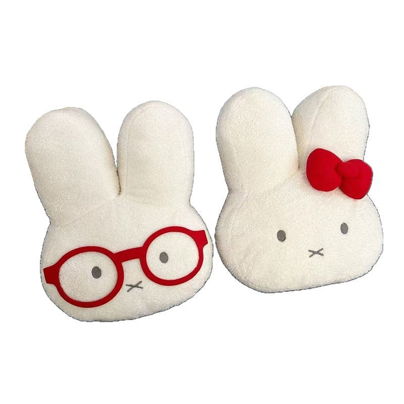 Cute rabbit plush toy as a pillow