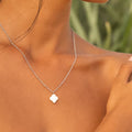 Women's Elegant Four-Petal Flower Necklace