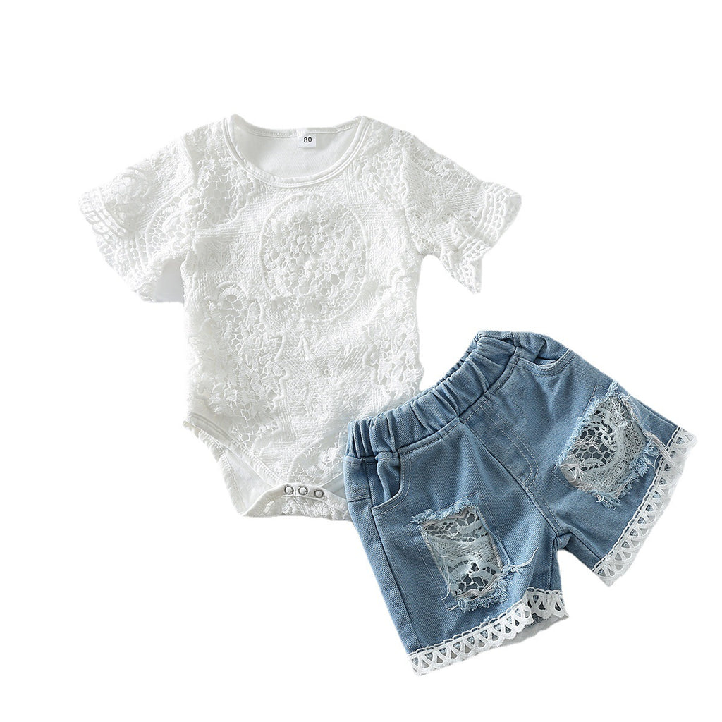 IBEX Baby Girl Lace Summer Set