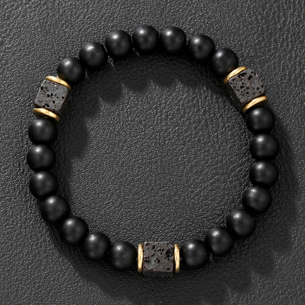 IBEX Obsidian Bead Bracelet