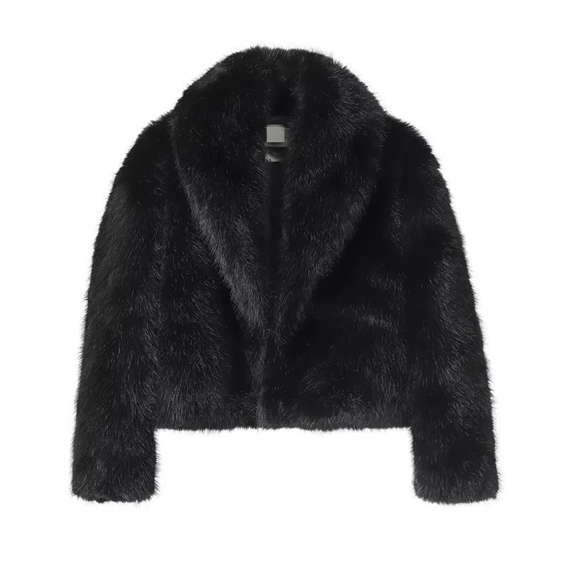 IBEX Elegant Faux Fur Short Coat