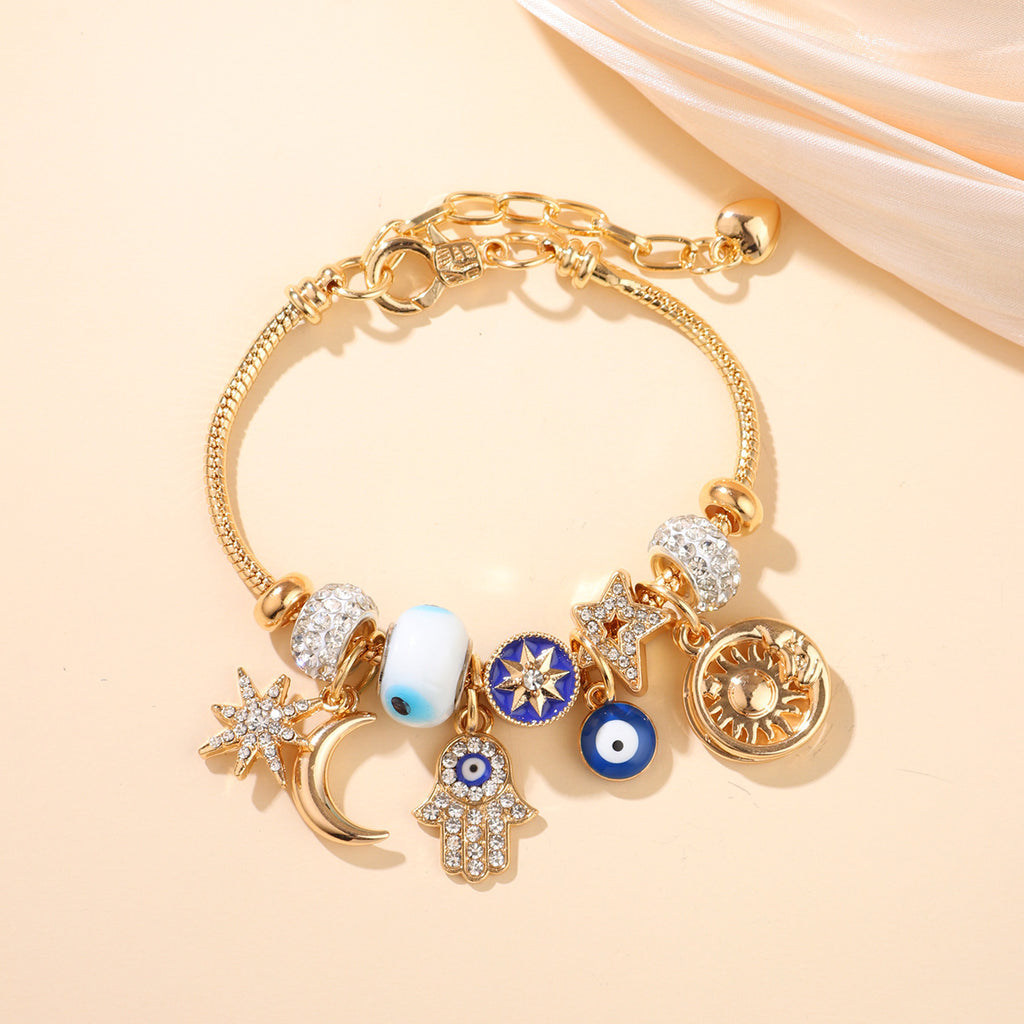 IBEX Celestial Sun & Moon Charm Bracelet