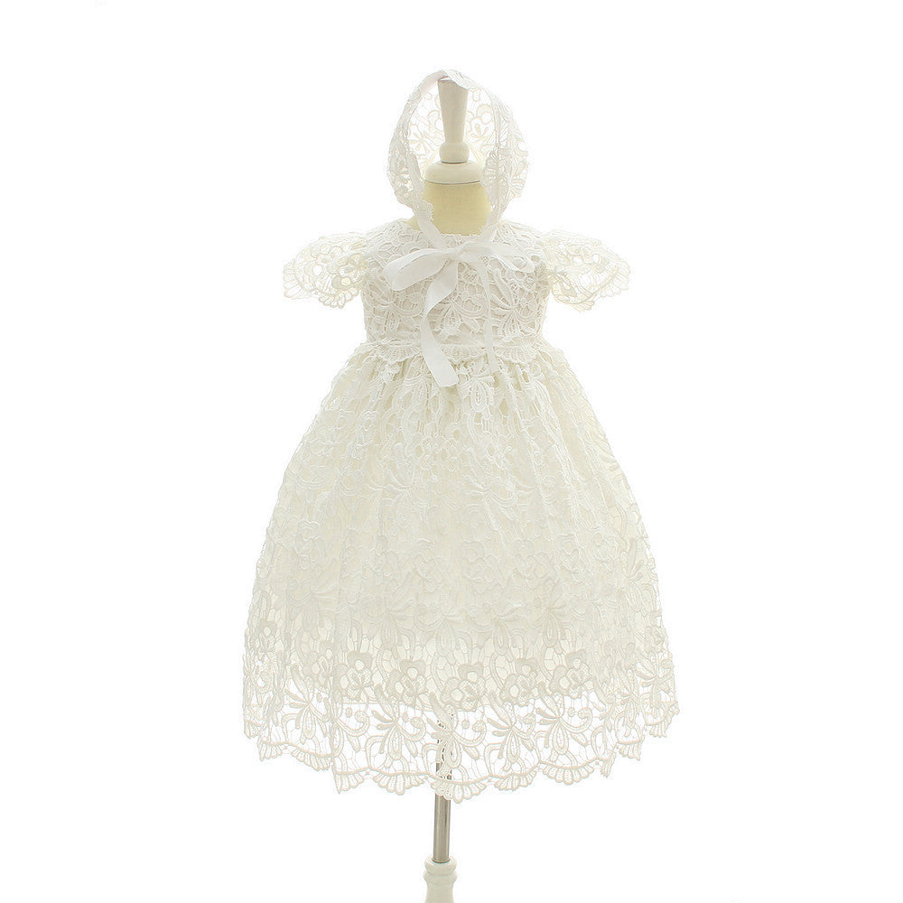 cross-border children's wear long style baptism dress girl baby baby wedding dress dress girl baptism dress