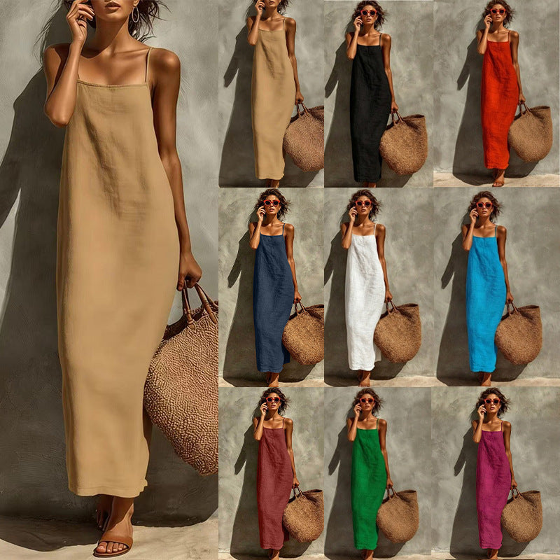 2026 TK Halter dress, a loose and elegant vacation-style women's dress
