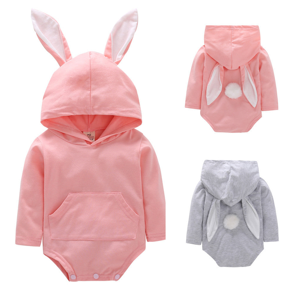 Baby Bunny Knitted Romper Set