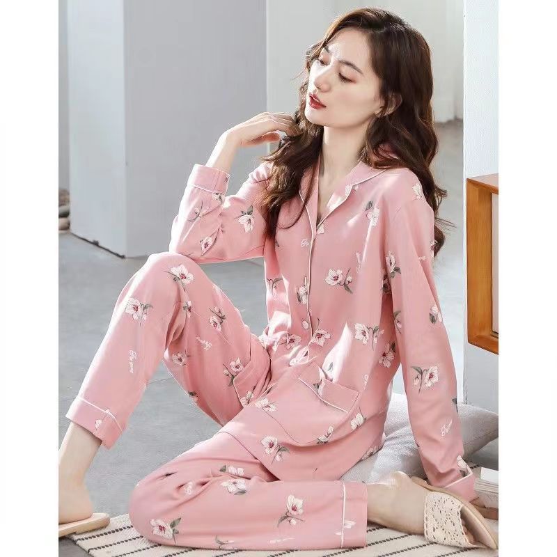 IBEX Women’s Cotton Long-Sleeve Pajama Set
