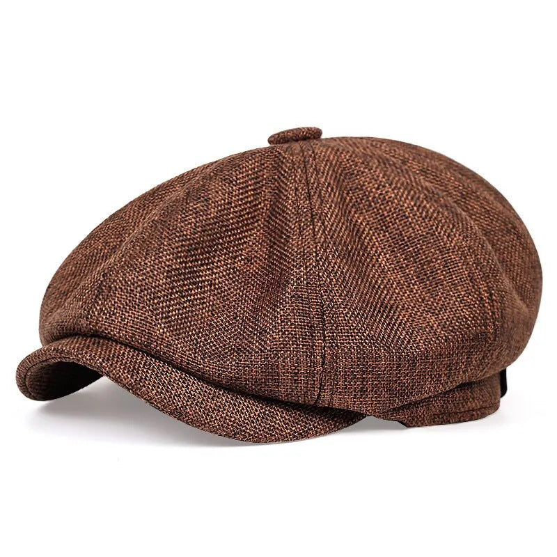 Classic Vintage Newsboy Cap for Men