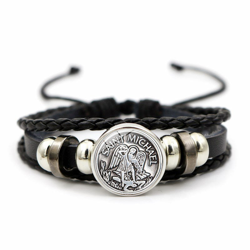 IBEX Archangel Beaded Leather Bracelet
