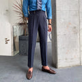 IBEX Men’s High-Waisted Straight-Leg Trousers