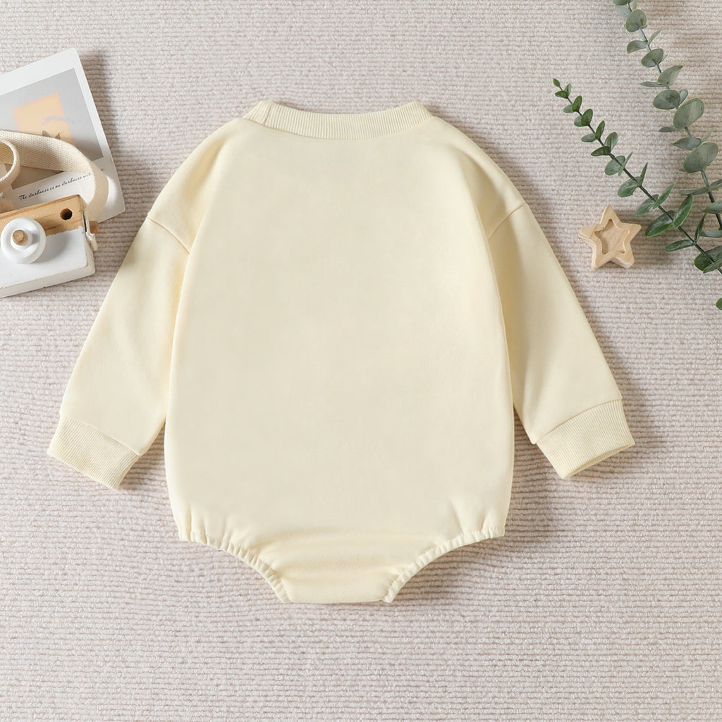 Spring and Autumn style baby children climbing clothes fast sell Europe and America style children's letter print off sleeve triangle Ha clothes