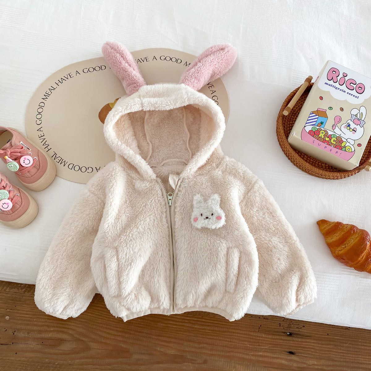 IBEX Baby Girl Faux Fur Hooded Coat