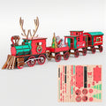 DIY Christmas Wooden Train Set