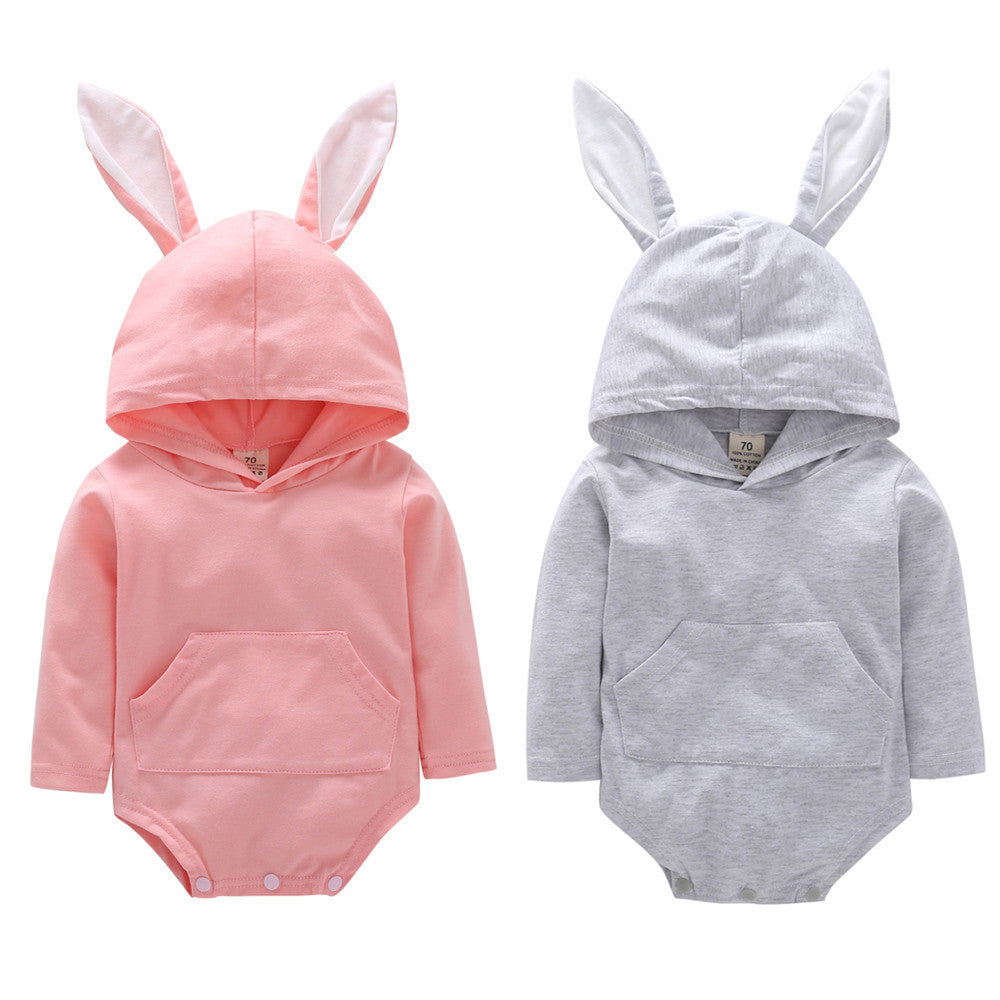 Baby Bunny Knitted Romper Set