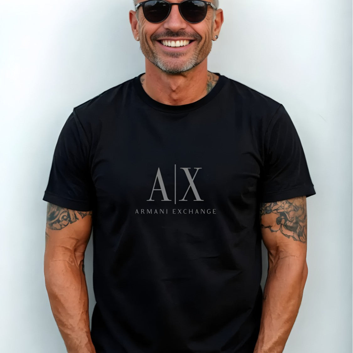 Cotton short-sleeved T-shirt, trendy and versatile, casual men's top, loose, European men's wear