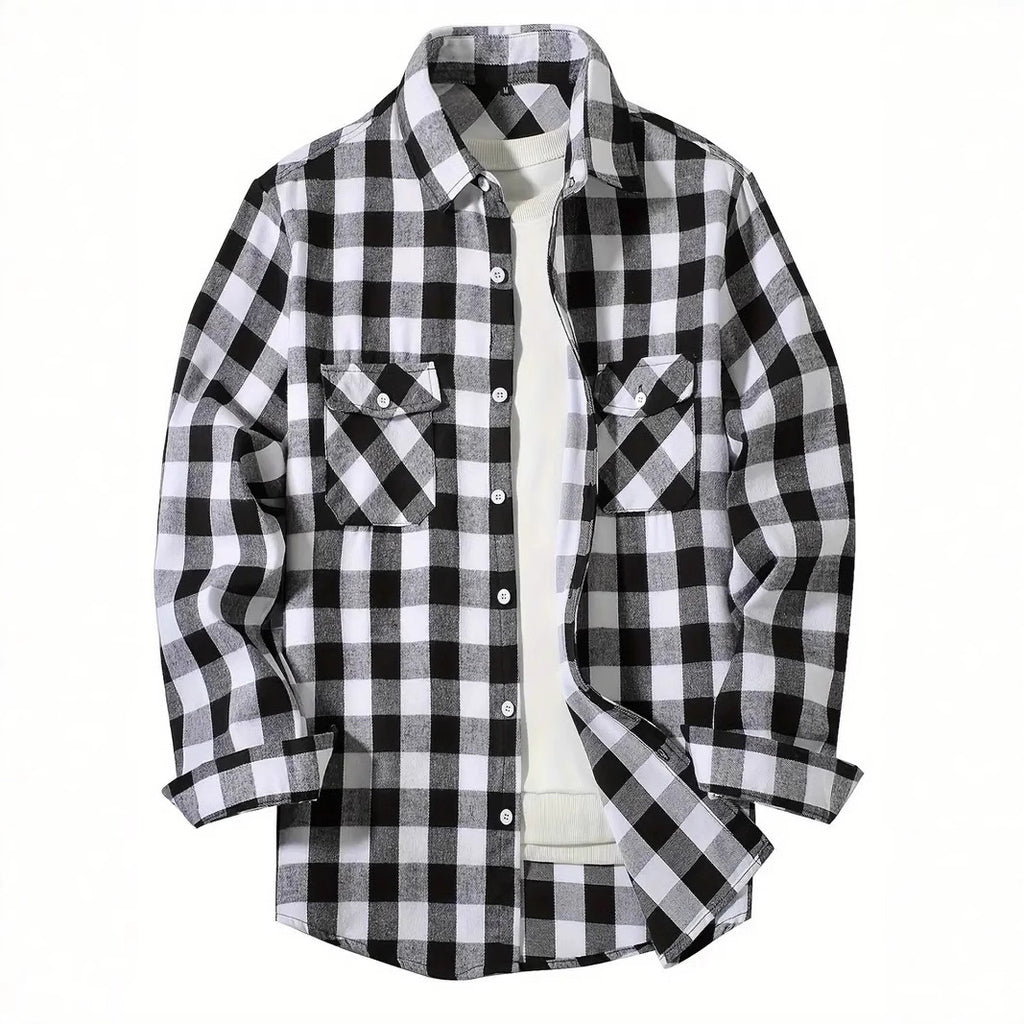 IBEX Classic Plaid Hooded Shirt