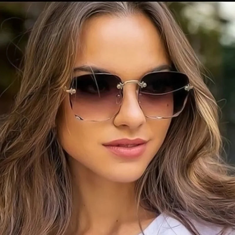 IBEX Luxe Square Rimless Sunglasses – 3 Pack