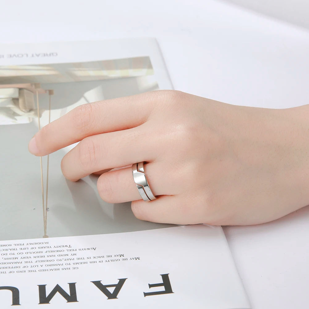 Classic Black Stainless Steel Ring | Unisex