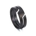 Classic Black Stainless Steel Ring | Unisex