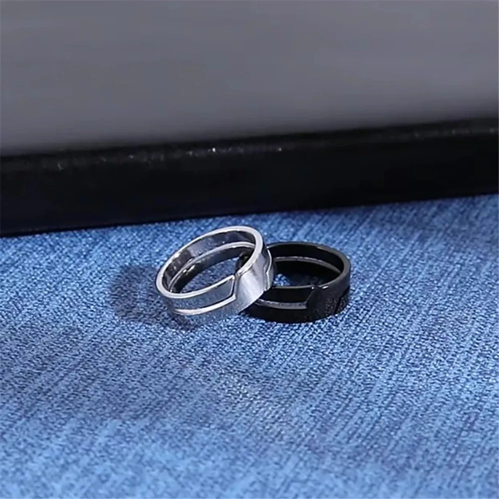 Classic Black Stainless Steel Ring | Unisex