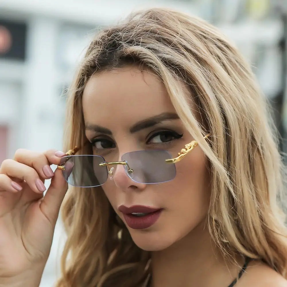 IBEX Rimless Square Sunglasses