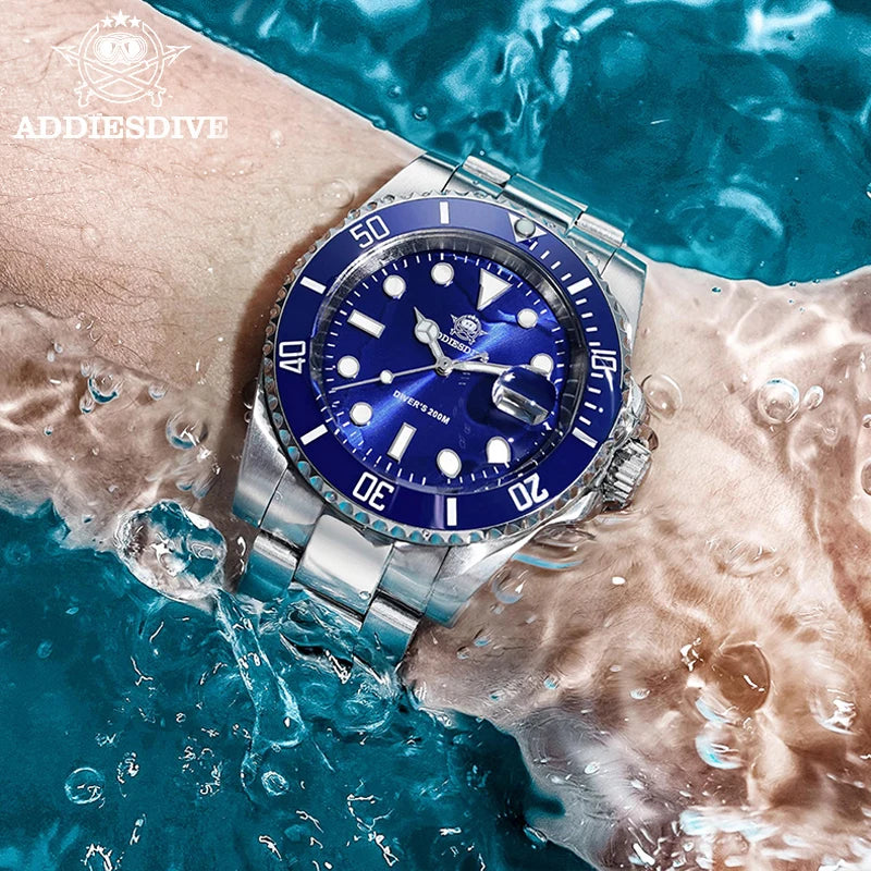 ADDIESDIVE Luxury Stainless Steel Men's Watch