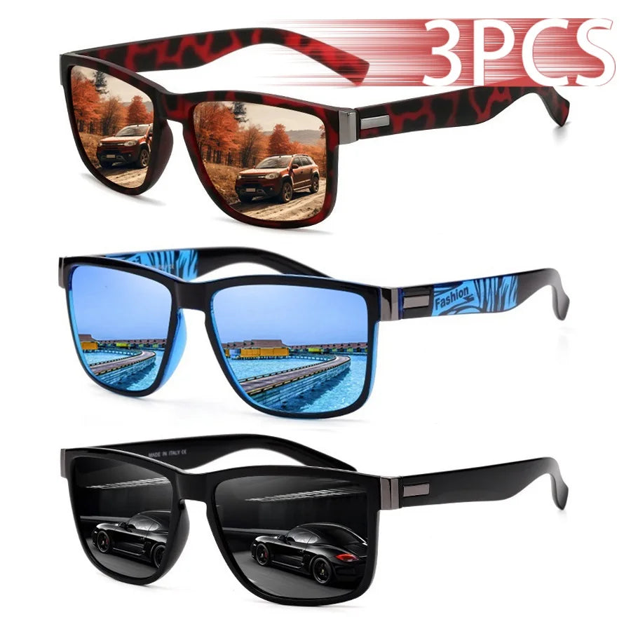 IBEX Classic Square UV400 Sunglasses – 3 Pack
