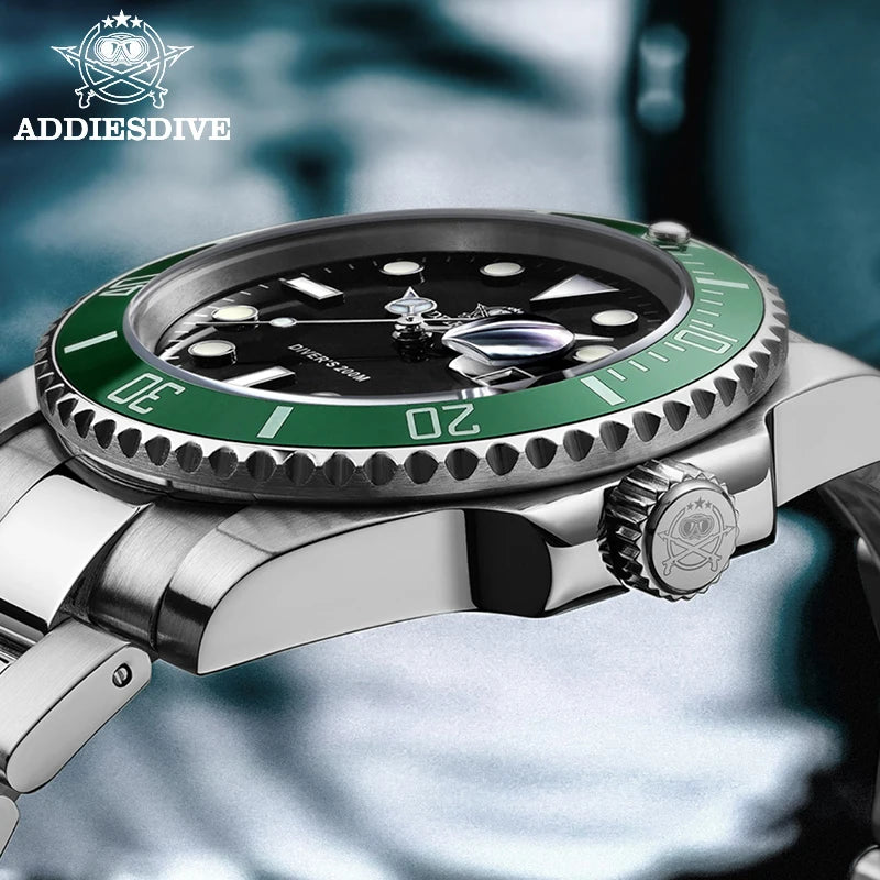 ADDIESDIVE Luxury Stainless Steel Men's Watch
